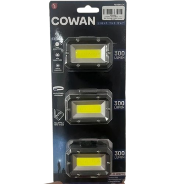 LINTERNA DE CABEZA SONA SET DE 3 300 LUMEN  FL8281